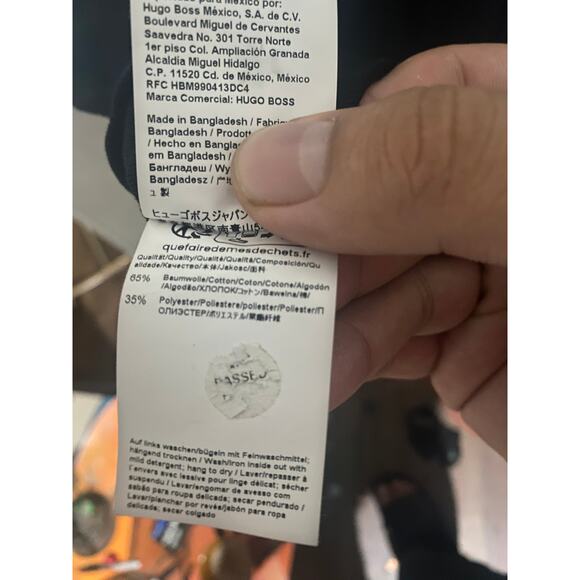 Hugo Boss Milanesi Italy Paddy Black Polo Shirt Size XXL - Picture 7 of 7